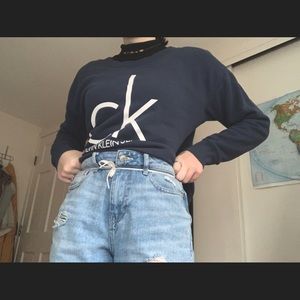 Navy Calvin Klein crewneck